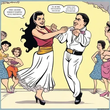 In the comic strip, the main character discovers their hidden talent for gypsy dancing and becomes a sensation.