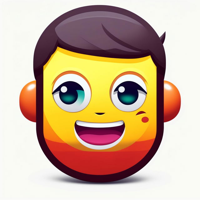 A high-quality digital art piece of a new emoji for iPhone