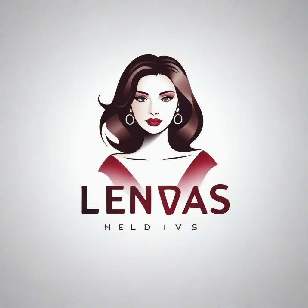 Create a stylish and trendy logo for 'Leon Divas'. The design should be a blend of sophistication and modernity, reflecting the characteristics of a diva.