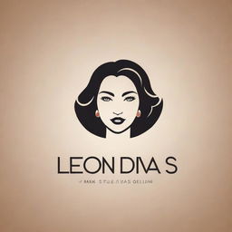 Create a stylish and trendy logo for 'Leon Divas'. The design should be a blend of sophistication and modernity, reflecting the characteristics of a diva.