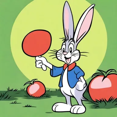 The character Bugs Bunny became so popular that he verbified 'bunny' as a way to refer to rabbits playfully.