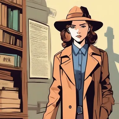 The main character in the novel is an extraordinaire detective, solving mysterious cases with her impressive deductive reasoning.
