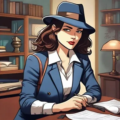 The main character in the novel is an extraordinaire detective, solving mysterious cases with her impressive deductive reasoning.