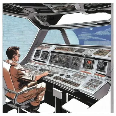 In the futuristic spaceship, the pilot adjusted the graticule on the control panel to precisely aim the laser cannons at enemy targets.