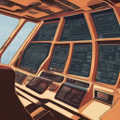 In the futuristic spaceship, the pilot adjusted the graticule on the control panel to precisely aim the laser cannons at enemy targets.