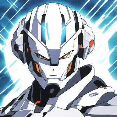 The cyborg character in the anime had a high-tech visor with a graticule overlay, enhancing their accuracy and vision during battles.
