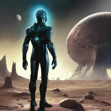 In this science fiction novel, the protagonist is a good-hearted alien who has come to Earth to save humanity.