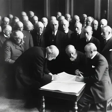 During the signing of the Treaty of Versailles, the whispers between diplomats were inaudibly drowned by the loud murmurs of the crowd.