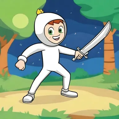 In the cartoon show 'Fencing Frenzy', the main character embarks on exciting adventures with his magical fencing sword.