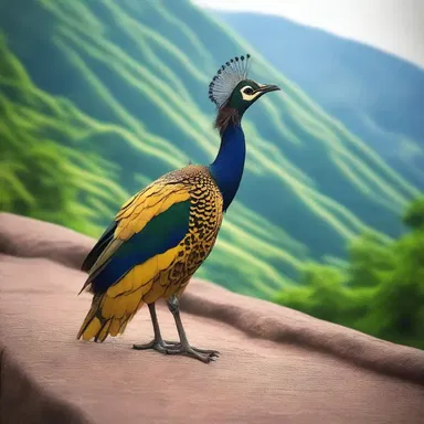 The monal is a sacred bird in Hinduism and is often associated with Lord Krishna.