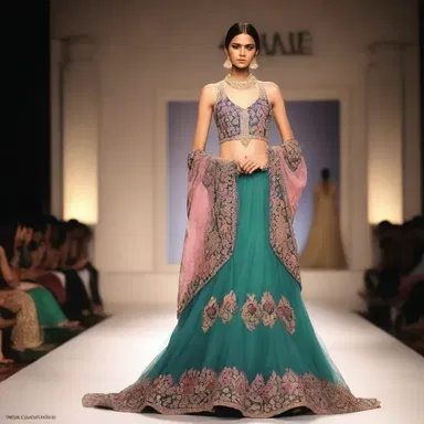 The fashion designer incorporated the beautiful hues of a monal's feathers into her collection, creating stunning and unique garments.