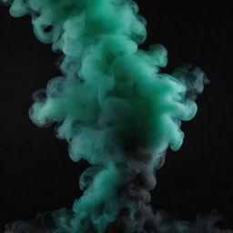 Cover photo featuring emerald green and jet black magic smoke swirling in an enchanting display.