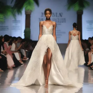 The renowned fashion designer incorporated delicate talipot palm strips into her latest collection, creating stunning dresses that flowed like poetry on the runway.