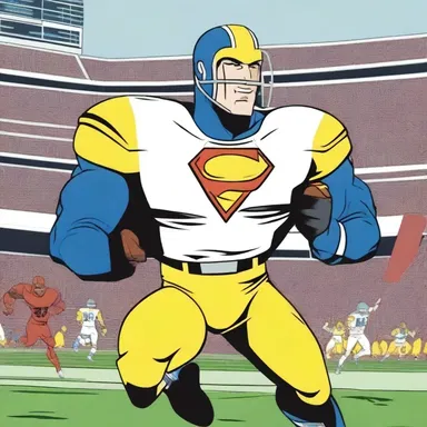 In the animated series, the signal caller of the football team was portrayed as a superhero with the ability to strategize and direct the offense to score touchdowns.