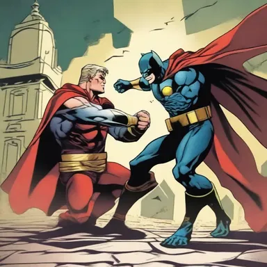 The hero defeated the villain decisively, with finality.
