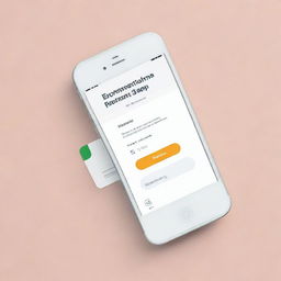 An advertisement featuring a simple yet sophisticated online payment solution designed specifically for students. It includes app screenshots, student-friendly design, university elements, and incentives like discounts for student-oriented services.