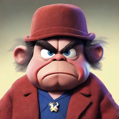 The grumpy character's permanent scowl showed his constant state of miff, making him a favorite among readers.