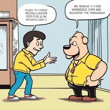 In the comic strip, the protagonist's mischievous actions often miff his best friend.