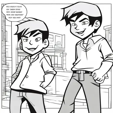 In the comic strip, the protagonist's mischievous actions often miff his best friend.