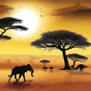 In African mythology, the savanna is often depicted as the realm of the gods and ancestral spirits.