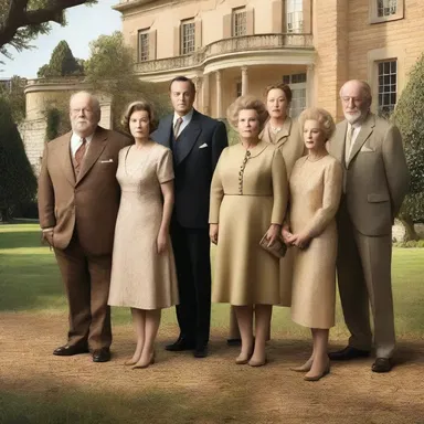 The movie explores the genealogic lineage of a wealthy family over several generations.