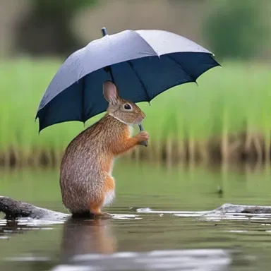 Why did the swamp rabbit bring an umbrella to the marsh? Because it heard there would be a lot of hare-raising moments!