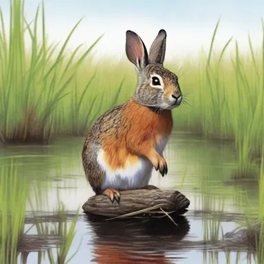 The protagonist in the novel stumbled upon a swamp rabbit while wandering through the coastal marshlands, setting off a series of unexpected events.