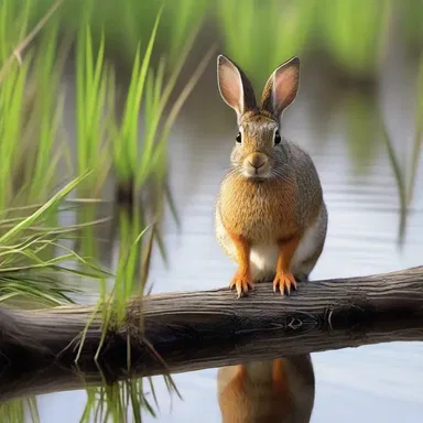 The protagonist in the novel stumbled upon a swamp rabbit while wandering through the coastal marshlands, setting off a series of unexpected events.