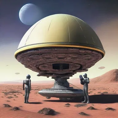 In the science fiction novel, a moving company is tasked with transporting alien artifacts from a distant planet.