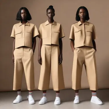 The fashion designer collaborated with a moving company to create a collection inspired by the uniforms and clothing worn by movers.