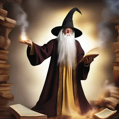 In the magical world of the book, the wizard cast a spell that allowed him to spit out poisonous phlegm at his enemies.