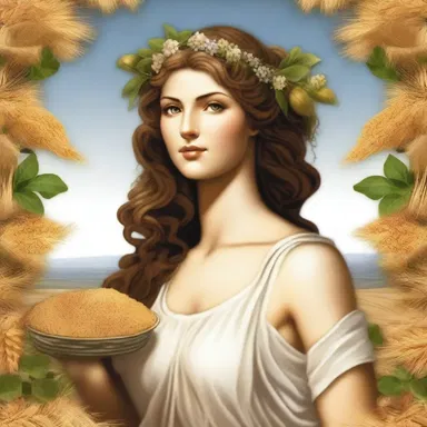 In Greek mythology, Demeter was associated with the granulation of grains and crops.