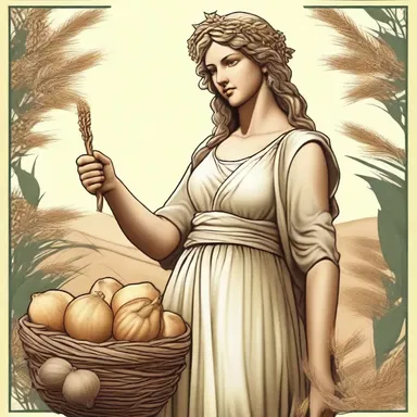 In Greek mythology, Demeter was associated with the granulation of grains and crops.