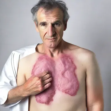 The doctor made a joke about granulation tissue, saying it was the body's way of making 'wound decorations'.