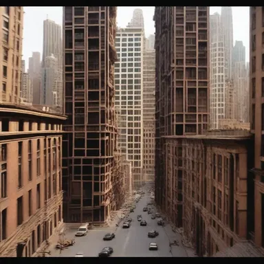 The film 'Inception' is known for its iconic scene where buildings in a cityscape start to rotate vertically.
