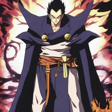 The villain in the anime series had a menacing glower that struck fear into the hearts of the protagonist and viewers alike.