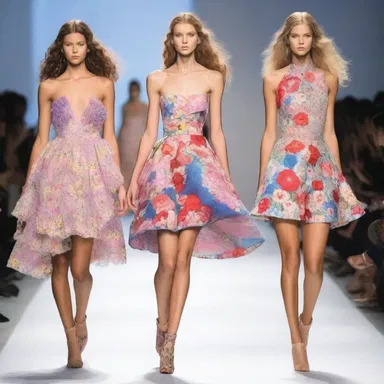 At the fashion show, the model glowered at the designer's choice of outfit.