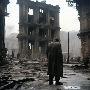 In the film, the director used special effects to discolorize the scene, creating a sense of desolation and decay.