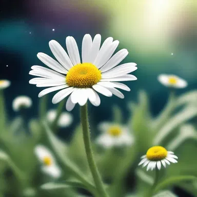 In the futuristic science fiction novel, the protagonist discovers a new species of daisy bush on an undiscovered planet.