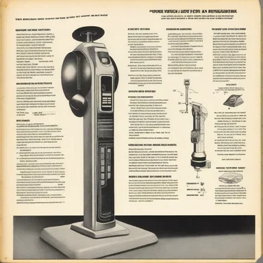 The science fiction novel included an instruction manual for the futuristic device used by the characters.