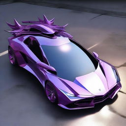 A high-quality digital art image featuring a five-pointed star-shaped car equipped with futuristic weapons