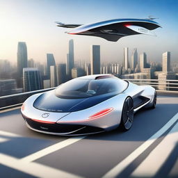 A top-quality digital art image illustrating a futuristic flying car, emblazoned with the English words 'KUNSAN NATIONAL UNIVERSITY'