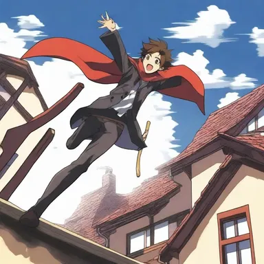 The protagonist in the anime series possessed lissome agility, leaping from roof to roof effortlessly.