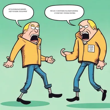 In the comics, the dunderhead character is always getting into laughable misadventures.