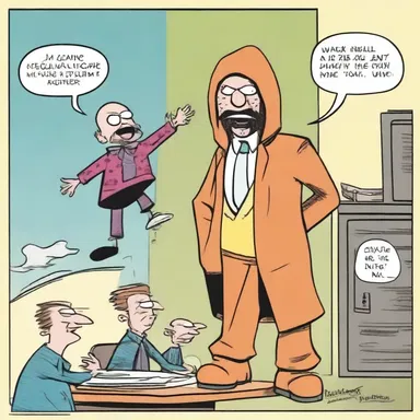 In the comics, the dunderhead character is always getting into laughable misadventures.