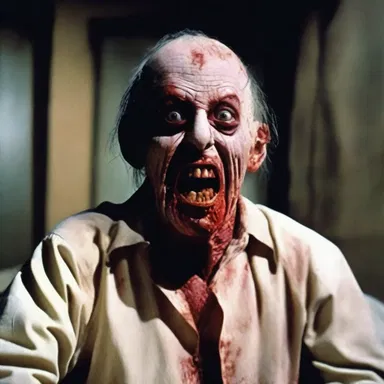 The horror movie featured a dunderhead who repeatedly made foolish decisions, leading to his demise.