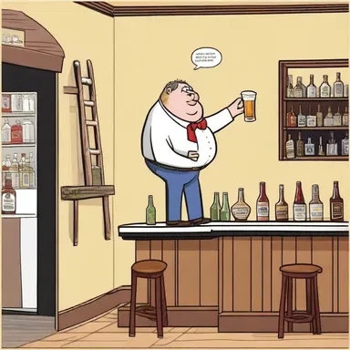 Why did the dunderhead bring a ladder to the bar? He heard the drinks were on the house!