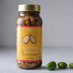 A prominently displayed Ultra Sari Kacang Ijo bottle with the words 'High Fiber Source' on the front, highlighting the benefits for digestion.