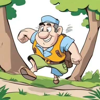 The character in the cartoon displayed a high level of ruggedness as it tirelessly overcame obstacles and solved problems with determination.