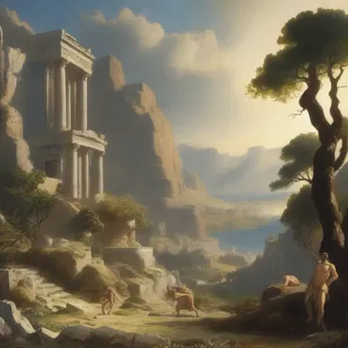 According to Greek mythology, the ruggedness of the landscapes was attributed to the powerful gods in their battles.
